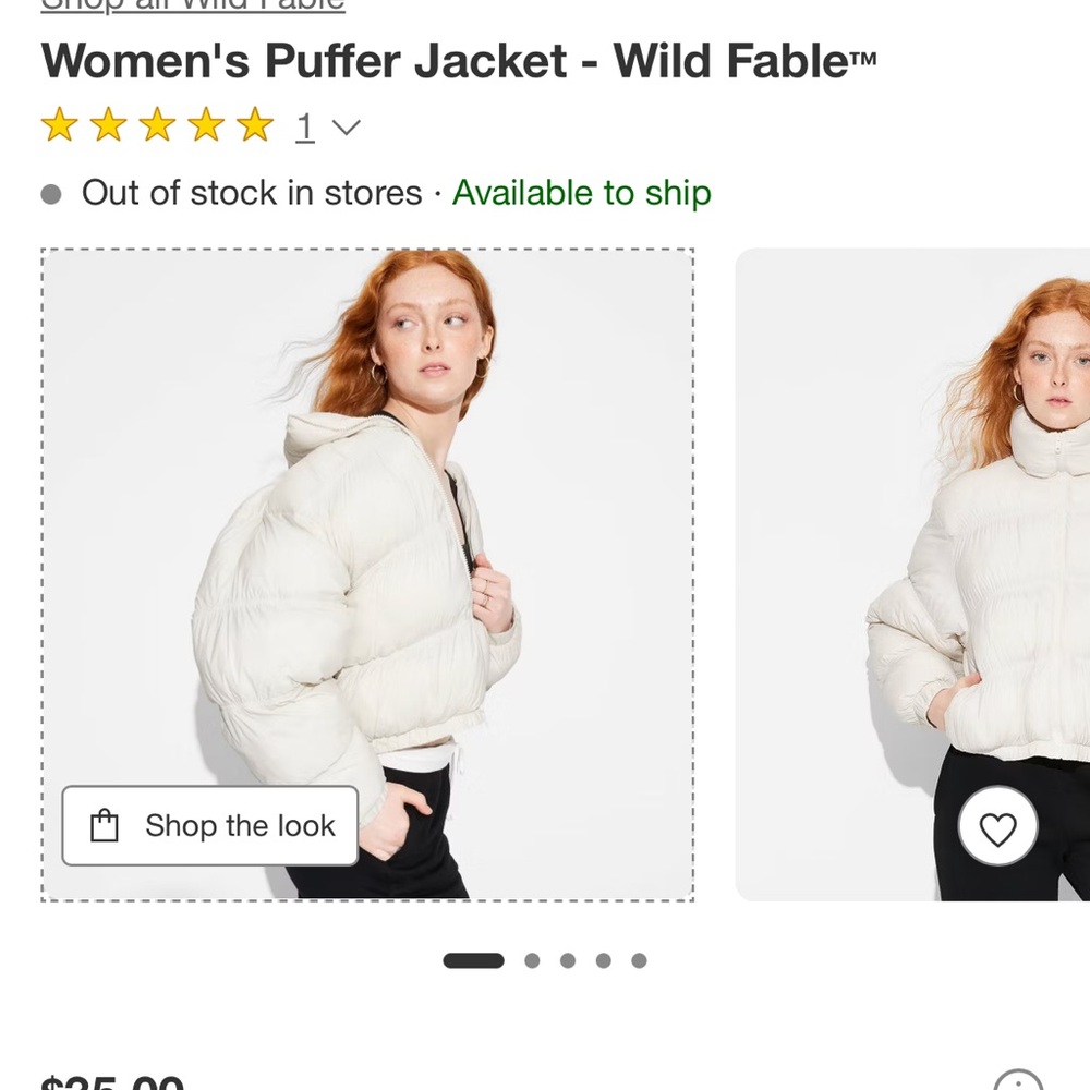 white puffer coat